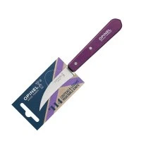 Нож для чистки овощей Opinel №114, деревянная рукоять, нержавеющая сталь, сливовый, блистер, 001924
