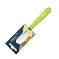 Нож для масла Opinel №117, деревянная рукоять, блистер, нержавеющая сталь, зеленый, 001935