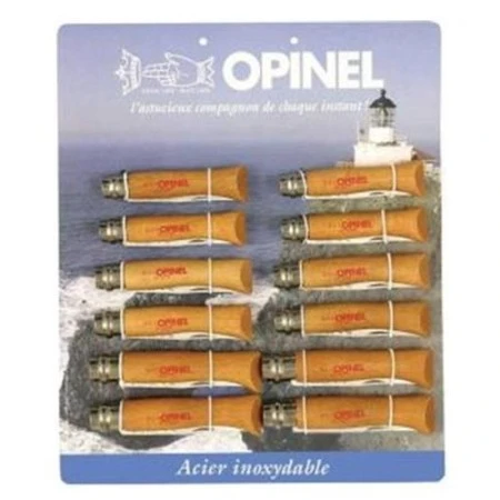 Набор-дисплей Opinel T095 из 12 ножей разных размеров из нержав стали, 000938