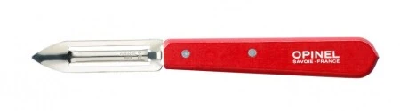 Нож для чистки овощей Opinel, деревянная рукоять, блистер, нержавеющая сталь, красный 002047