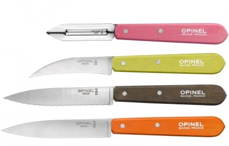 Набор ножей Opinel Less Essentieles, нержавеющая сталь, (4 шт./уп.), 001452