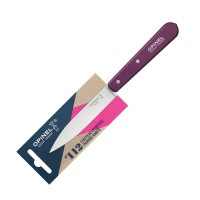 Нож столовый Opinel №112, деревянная рукоять, блистер, нержавеющая сталь, сливовый 001914