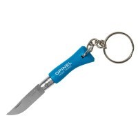 Нож-брелок Opinel №2, нержавеющая сталь, голубой, 001428B