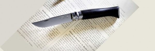 Нож Opinel №8, нержавеющая сталь, рукоять эбеновое дерево, подарочная упаковка, 001352