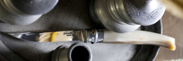 Нож филейный Opinel №10, нержавеющая сталь, рукоять светлый рог буйвола, деревянный футляр, 000711