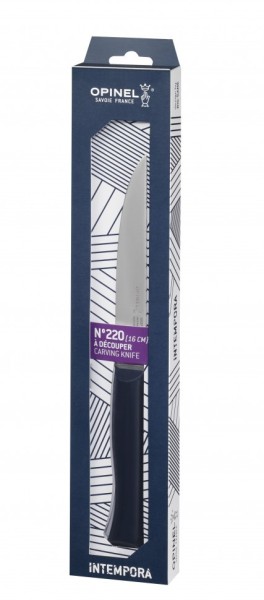 Нож столовый Opinel №220, пластиковая рукоять, нержавеющая сталь, 002220