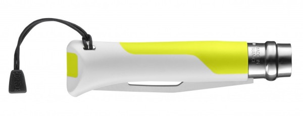 Нож Opinel №8 Fluo Yellow, желтый, 002320