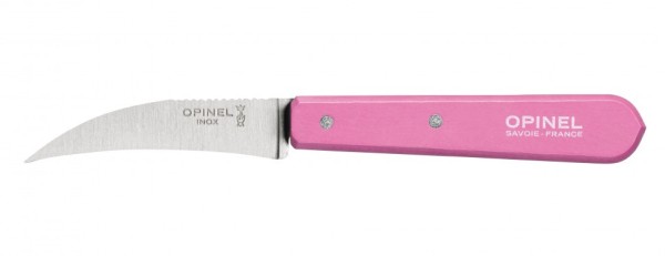 Нож столовый Opinel №114, деревянная рукоять, блистер, нержавеющая сталь, розовый 002037