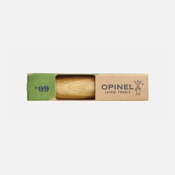 Нож Opinel №9, нержавеющая сталь, дубовая рукоять в картонной коробке 002424